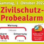 01. Oktober 2022 Zivilschutz-Probealarm!